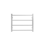 Commercial Square 4 Bars Heated Towel Rail-Brushed Nickel
